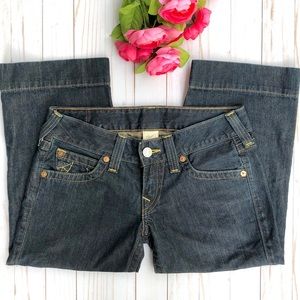 True Religion Carmen Dark Cropped Capri NWOT 28